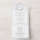 QR-Code Eukalyptus Wappen All In One Einladung (Innen Boden)