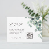 QR-Code | Eukalyptusblatt Begleitkarte (Stehend Vorderseite)