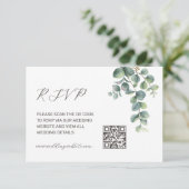 QR-Code | Eukalyptusblatt Begleitkarte (Stehend Vorderseite)