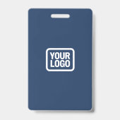 QR-Code-Eventabzeichen | Digitale Navy-Budget-ID-K Ausweis (Rückseite)