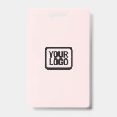QR-Code-Eventabzeichen | Digitale Pink Budget-ID-K Ausweis (Rückseite)