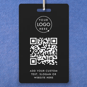 QR-Code-Eventabzeichen   Digitale schwarze Haushal Ausweis