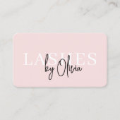 QR Code Eye Lashes Techniker Moderne Typografie Visitenkarte (Vorderseite)