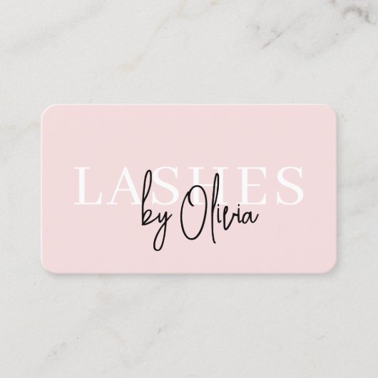 QR Code Eye Lashes Techniker Moderne Typografie Visitenkarte (Vorderseite)