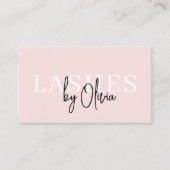 QR Code Eye Lashes Techniker Moderne Typografie Visitenkarte (Vorderseite)