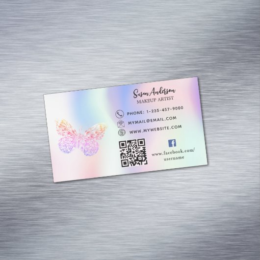 QR-Code Facebook Magnetische Visitenkarte (Beispiel)