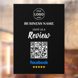 Qr Code Facebook-Überprüfungen Business Review Fensteraufkleber