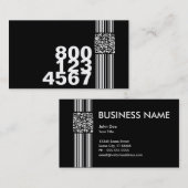 qr Code (Farbe kundengerecht) nennen Visitenkarte (Vorne/Hinten)