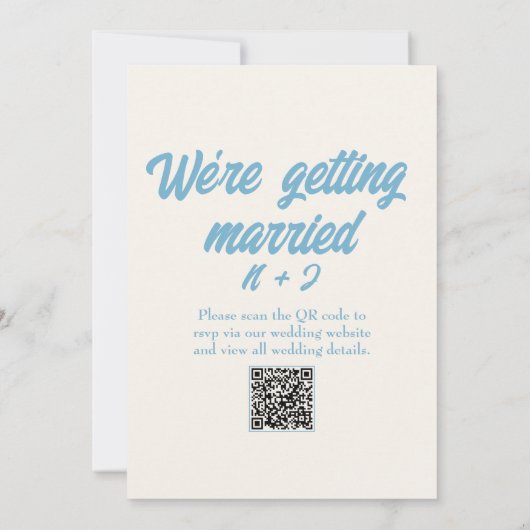 QR Code Farbenfrohe Retro Bright Fun Moderne Hochz Einladung (Rückseite)