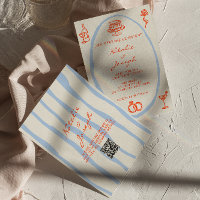QR Code Farbige Hand geschrieben Whimsikale Hochze