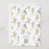 QR-Code Farbiges Brautparty Einladung (Rückseite)