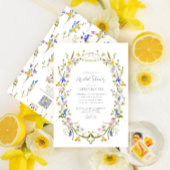 QR-Code Farbiges Brautparty Einladung