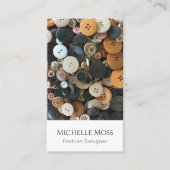 QR Code Fashion Designer Nähtasten Visitenkarte (Vorderseite)