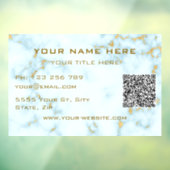 QR-Code-Fenster zum Kleben von Gold-weißem Marmor Fensteraufkleber (Blatt 3)