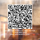 QR-Code Fensteraufkleber (Blatt 2)