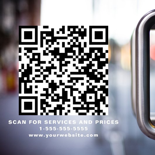QR-Code Fensteraufkleber