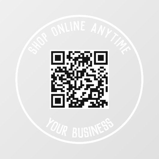 QR-Code-Fensterheber für Unternehmen - jederzeit b Fensteraufkleber (Blatt)