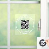 QR-Code-Fensterheber für Unternehmen - jederzeit b Fensteraufkleber (Zuhause)