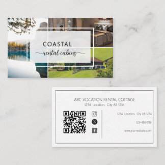 QR-Code Ferienvermietung Gästehaus Visitenkarte