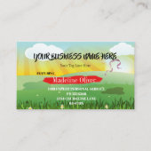 QR Code Festival Thema Moderne, helle Visitenkarte (Vorderseite)