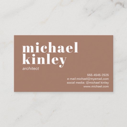 QR-Code fett moderner minimalistischer beruflich b Visitenkarte (Vorderseite)