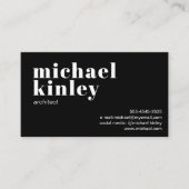 QR-Code fett moderner minimalistischer beruflicher Visitenkarte (Vorderseite)