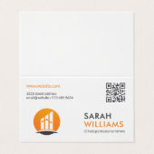 QR-Code | Finanzlogo Visitenkarten (Außenseite Aufgefaltet)