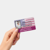 Qr Code Firefighter Foto Name ID-Karte B Ausweis (Handheld)