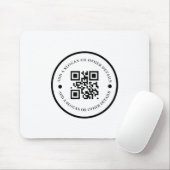 QR-Code Firmen-Website Promo-Mauspad Mousepad (Mit Mouse)