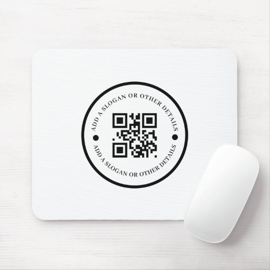 QR-Code Firmen-Website Promo-Mauspad Mousepad (Mit Mouse)