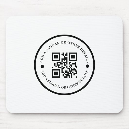 QR-Code Firmen-Website Promo-Mauspad Mousepad (Vorne)
