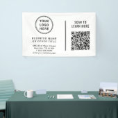QR-Code Firmenlogo Banner (Messeveranstaltung)