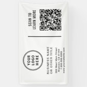 QR-Code Firmenlogo Banner (Vertikal)