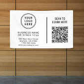 QR-Code Firmenlogo Banner