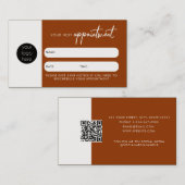 QR-Code-Firmenlogo für Client-Ernennungen Visitenkarte (Vorne/Hinten)