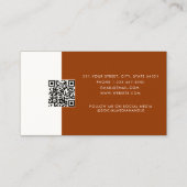 QR-Code-Firmenlogo für Client-Ernennungen Visitenkarte (Rückseite)