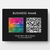 QR-Code Firmenlogo für kundenspezifische, horizont Fotoplatte (Vorderseite)