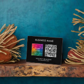 QR-Code Firmenlogo für kundenspezifische, horizont Fotoplatte (Seite)