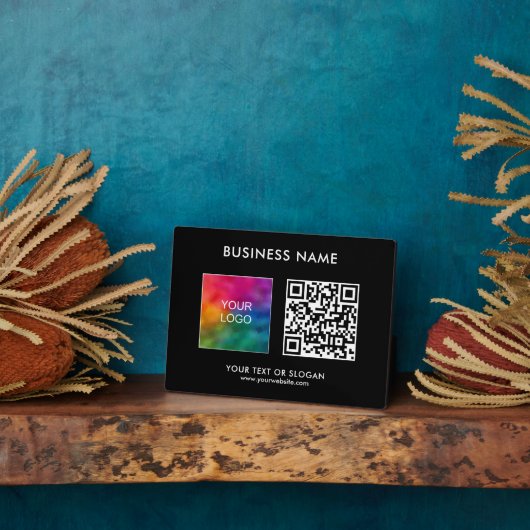 QR-Code Firmenlogo für kundenspezifische, horizont Fotoplatte (Seite)