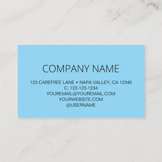 QR-Code-Firmenlogo Leuchtblau Visitenkarte (Rückseite)