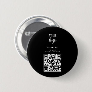 QR-Code-Firmenlogo Minimalistisches Firmenlogo Button
