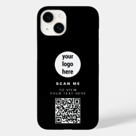 QR-Code-Firmenlogo Minimalistisches Firmenlogo Case-Mate iPhone 14 Hülle