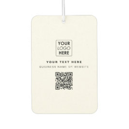 QR-Code-Firmenlogo Modern Business White Autolufterfrischer