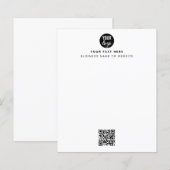 QR-Code-Firmenlogo Modern Minimalistisch (Vorne/Hinten)