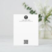 QR-Code-Firmenlogo Modern Minimalistisch (Stehend Vorderseite)