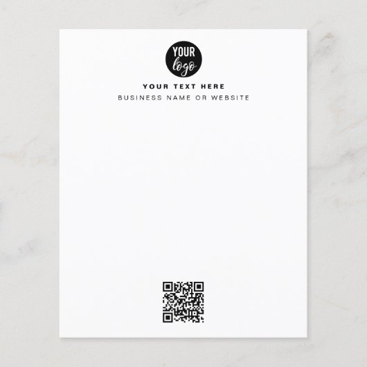 QR-Code-Firmenlogo Modern Minimalistisch (Vorderseite)