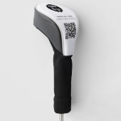 QR-Code-Firmenlogo Modern Minimalistisch Golf Headcover (angewinkelt)