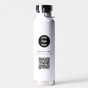 QR-Code-Firmenlogo Modern Minimalistisch Trinkflasche