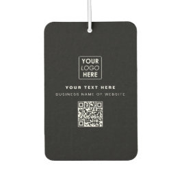 QR-Code-Firmenlogo Modernes Business Black Autolufterfrischer
