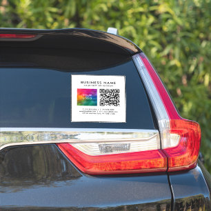 QR-Code Firmenlogo Text Benutzerdefiniert Vorlage  Aufkleber